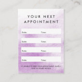 Lila, benutzerdefiniertes Logo Terminkarte (Vorderseite)