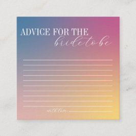 Lila Beratung für das Brautparty von Braut Begleitkarte