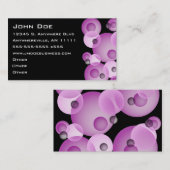 Lila Bereich-Akzent-Geschäfts-Karte Visitenkarte (Vorne/Hinten)