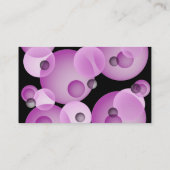 Lila Bereich-Akzent-Geschäfts-Karte Visitenkarte (Rückseite)