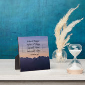 Lila Berge Christliche Wohngestaltung Plaque Fotoplatte (InSitu)