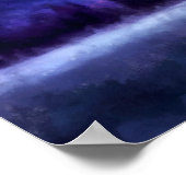 Lila Berge in Alaska | Landschaftsmalerei Poster (Ecke)