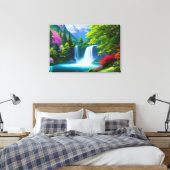 Lila Berge, lebhafte Landschaft Leinwand (Insitu (Schlafzimmer))