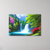 Lila Berge, lebhafte Landschaft Leinwand (Vorderseite)