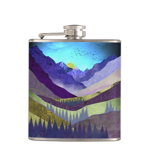 Lila Berge Majestät Flachmann (Vorderseite)