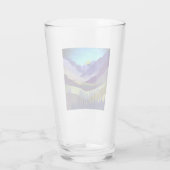 Lila Berge Majestät Glas (Rückseite)