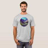 Lila Berge Majestät T-Shirt (Vorne ganz)