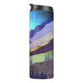 Lila Berge Majestät Thermosbecher (Nach rechts gedreht)