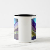 Lila Berge Majestät Zweifarbige Tasse (Mittel)