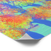 Lila Berge Poster (Ecke)