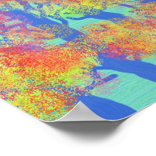 Lila Berge Poster (Ecke)