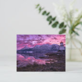 Lila Berge Postkarte (Stehend Vorderseite)