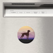 Lila Berge Vizsla Magnet (In Situ (Geschirrspüler))