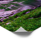 Lila Bergsee // Sonnenuntergang Poster (Ecke)