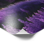 Lila Bergtal Sonnenaufgang Fotodruck (Ecke)