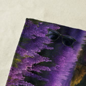 Lila Bergtal Sonnenaufgang Strandtuch (Beispiel)