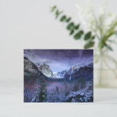 lila Bergwelt Postkarte (Stehend Vorderseite)