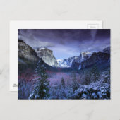 lila Bergwelt Postkarte (Vorne/Hinten)