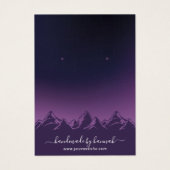 Lila Bergwelt Skyline Handmade Earring Display (Vorderseite)