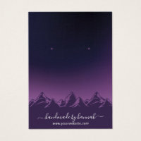 Lila Bergwelt Skyline Handmade Earring Display