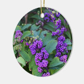 Lila Berries Foto Ornament (Links)