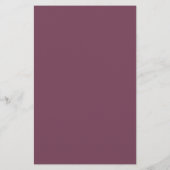 Lila Berry Pink Florals Wedding Menu (Rückseite)