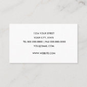 Lila Berry Vine Business Card Visitenkarte (Rückseite)