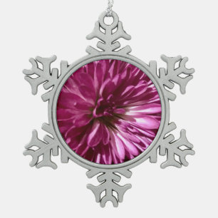 Lila Bersten Schneeflocken Zinn-Ornament