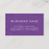 Lila Berufliche Visitenkarte (Rückseite)