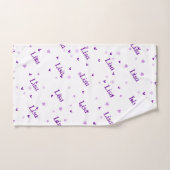 Lila Beste Mama je - Badetuch Set (Handtuch)