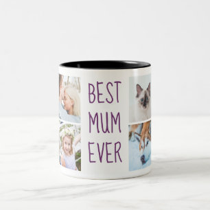 Lila Beste Mama je Tasse für benutzerdefiniertes