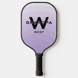Lila Beste Opa Monogrammiert Pickleball Schläger