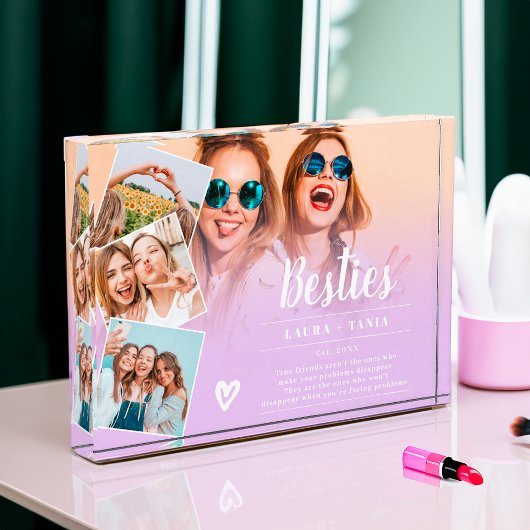 Lila Bestseller schreiben 4 Fotos Collage Grid