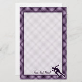 Lila Betrieb Briefpapier (Vorne/Hinten)