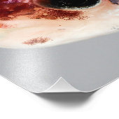 Lila Betta Fish Head Fotodruck (Ecke)