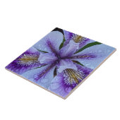 Lila Beunabhängig Iris Floral Fliese (Seite)