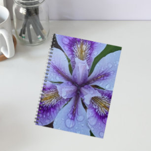 Lila Beunabhängig Iris Floral Notizblock