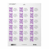 Lila Bewusstsein Adressaufkleber (Vorne)