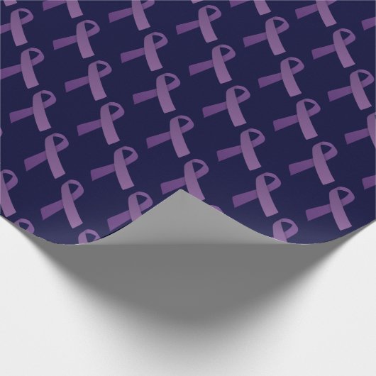 Lila Bewusstsein für den Krebs in Multifunktionsba Geschenkpapier (Ecke)