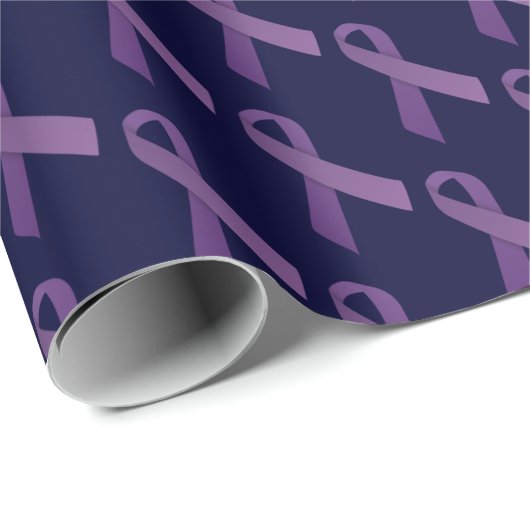 Lila Bewusstsein für den Krebs in Multifunktionsba Geschenkpapier (Rolleneckpunkt)