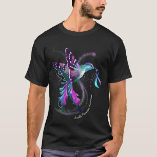 Lila Bewusstsein für die Prävention von Suiziden i T-Shirt