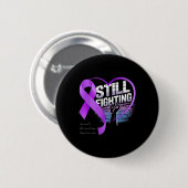 Lila Bewusstsein für die Suizidprävention Button (Vorne & Hinten)