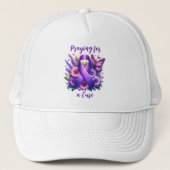 Lila Bewusstsein | Gebet für eine Heilung Truckerkappe (Vorderseite)