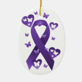 Lila Bewusstsein Keramikornament (Vorne)