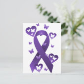 Lila Bewusstsein Postkarte (Stehend Vorderseite)