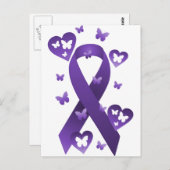 Lila Bewusstsein Postkarte (Vorne/Hinten)