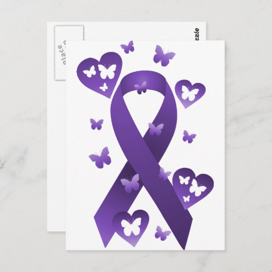 Lila Bewusstsein Postkarte (Vorne/Hinten)