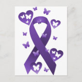 Lila Bewusstsein Postkarte (Vorderseite)