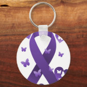 Lila Bewusstsein Schlüsselanhänger (Vorderseite)