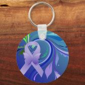 Lila Bewusstsein Schlüsselanhänger (Vorderseite)